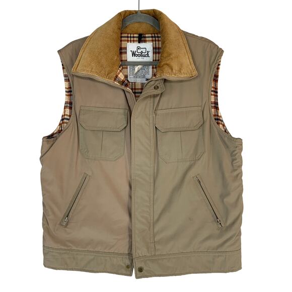 Woolrich Other - Woolrich Men Insulate Work Vest L Brown 80s Vintage Heritage Utility Corduroy 3M